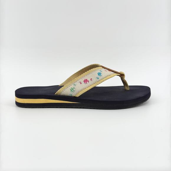 L.L. Bean Women’s Original Maine Isle Flip-Flops Size 7 Medium - Good Condition - Picture 1 of 8